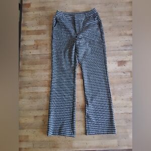 Greylin Monochrome Houndstooth Pants Small Career Office Casual